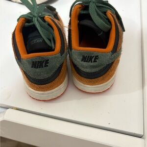 Nike Kids' Green and Orange Sneakers